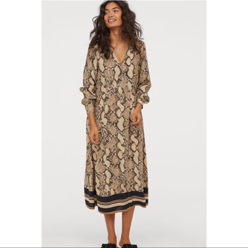 H&M Snakeskin patterned dress (size 18) NWT